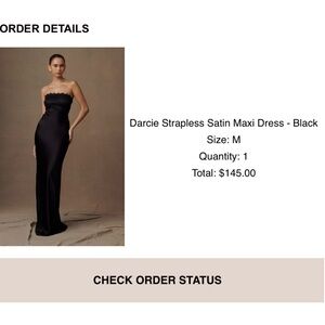 Meshki - Darcie Strapless Satin Maxi Dress, black